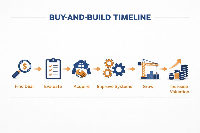 Image pf buy and build timeline