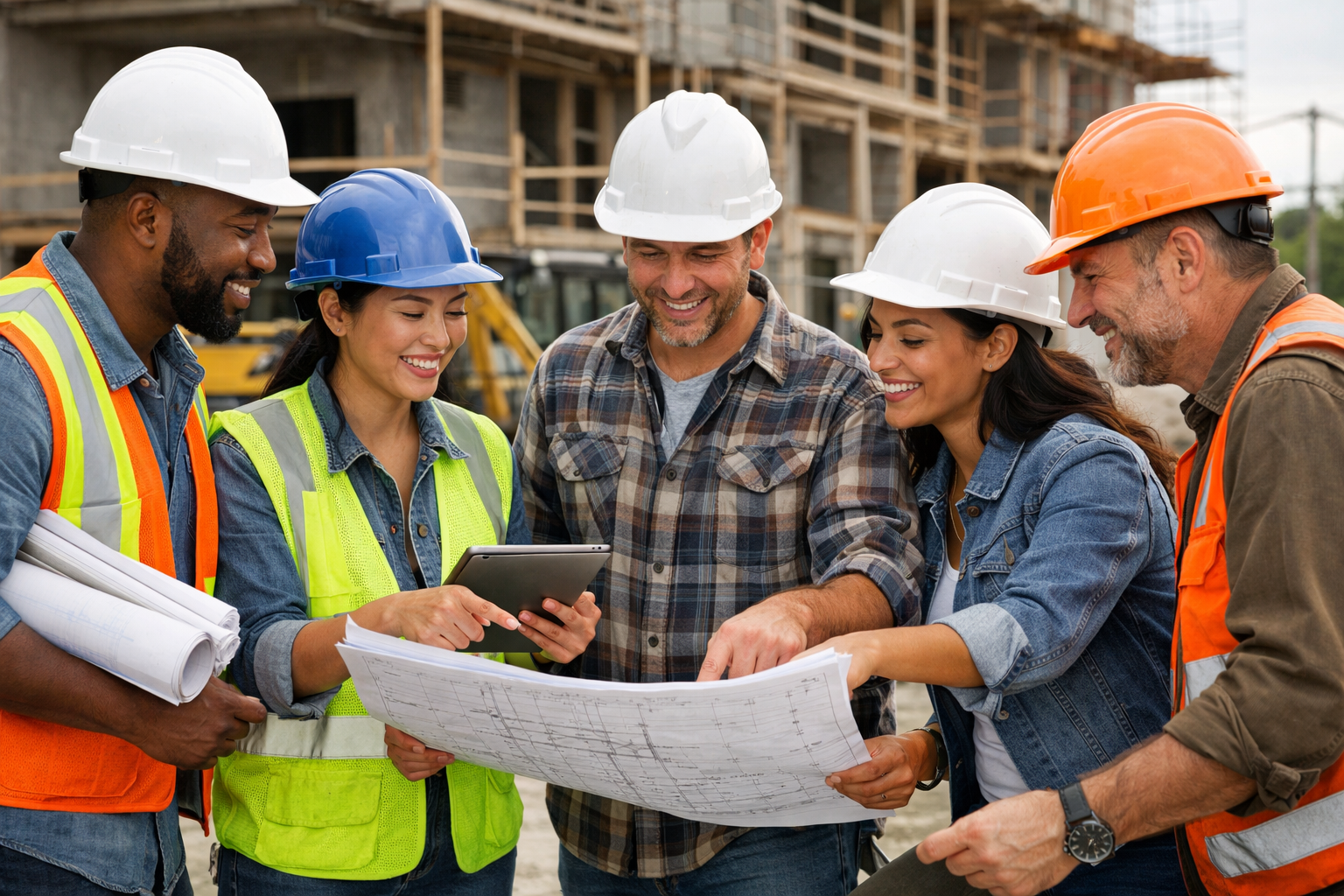 Diverse group of contractors